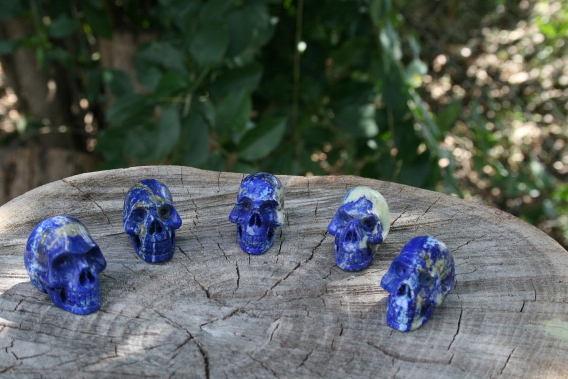 Lapis Skulls Inner viision, truthful communication, royal virtues 4632